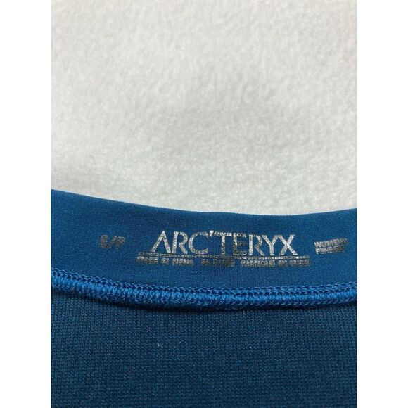 Arc'teryx Blue Long Sleeve Thermal Hiking Outdoor Base Layer T Shirt Women Small - Picture 3 of 11